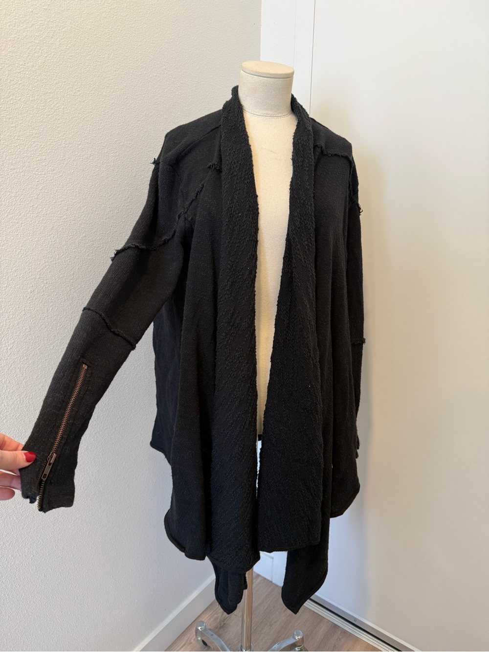 Free people Black Open-Front Women’s Sweater Cardigan